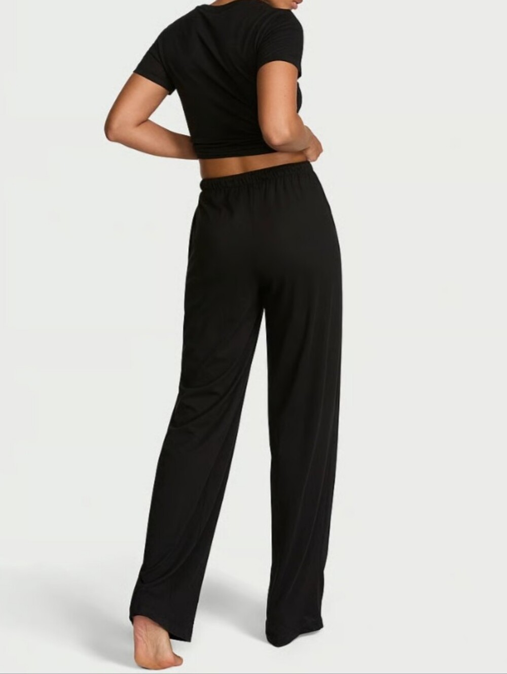 Victoria's Secret Black Pajama Bottom Size L